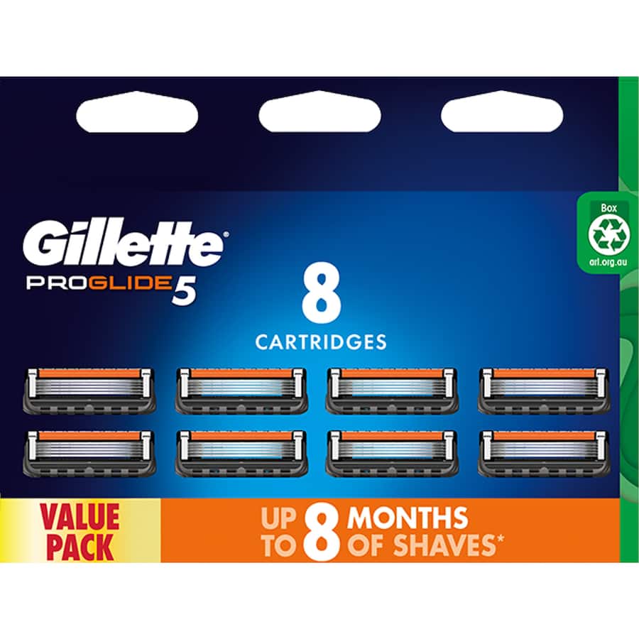 Gillette Fusion Proglide 5 Razor Blades Refill 8pack