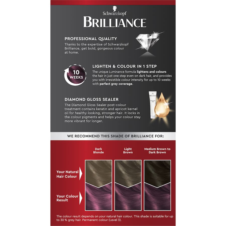 Schwarzkopf Brilliance Hair Colour L60 Ultra Violet 1pack