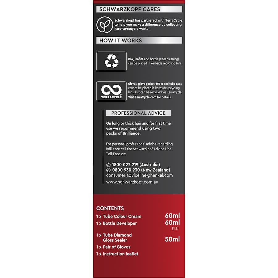 Schwarzkopf Brilliance Hair Colour L60 Ultra Violet 1pack