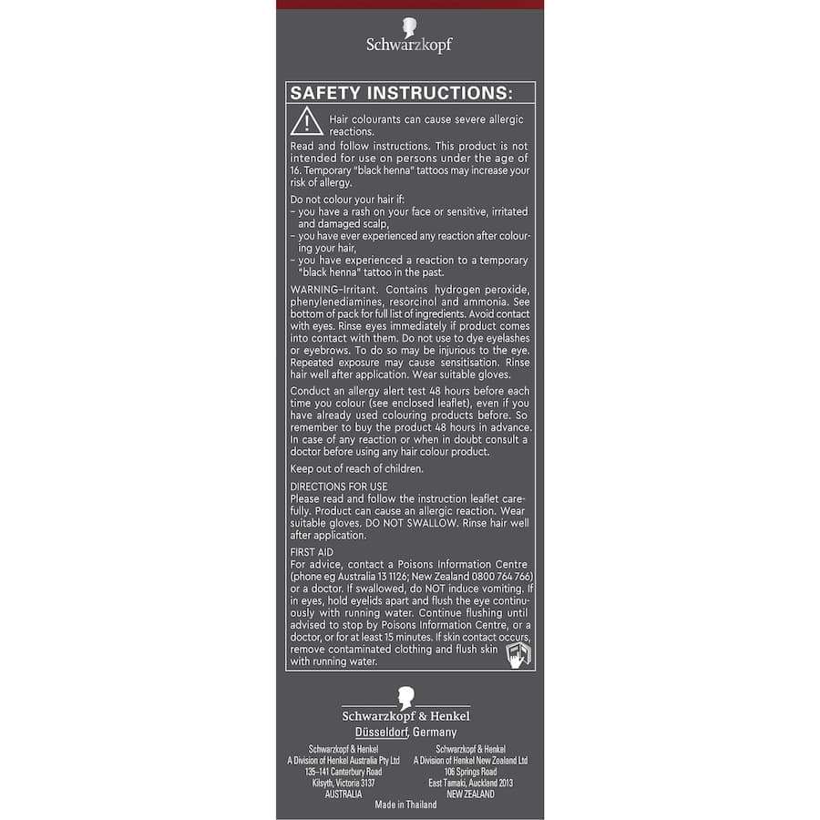 Schwarzkopf Brilliance Hair Colour L60 Ultra Violet 1pack