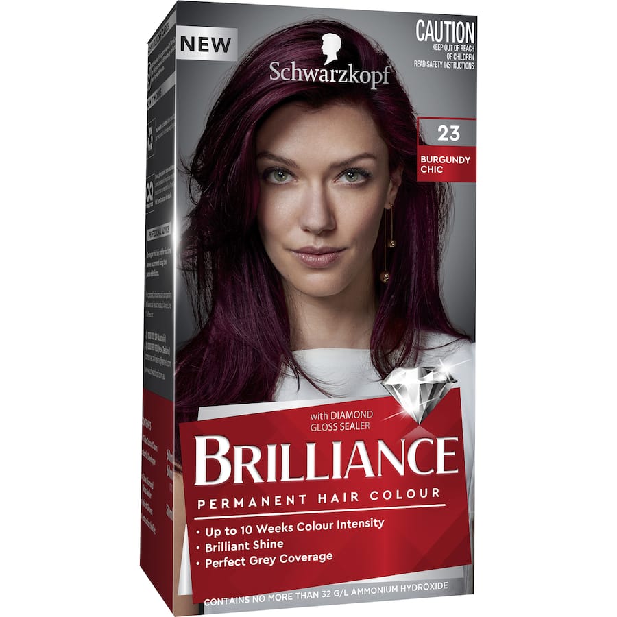 Schwarzkopf Brilliance Hair Colour 23 Burgundy Chic 1pack