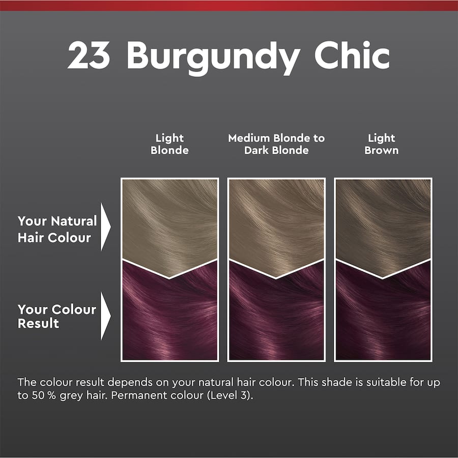 Schwarzkopf Brilliance Hair Colour 23 Burgundy Chic 1pack