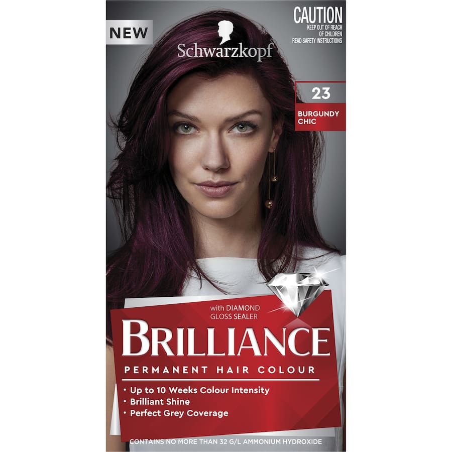Schwarzkopf Brilliance Hair Colour 23 Burgundy Chic 1pack