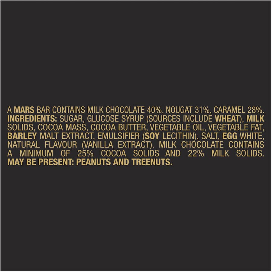 Mars Chocolate Bar Nougat & Caramel 47g