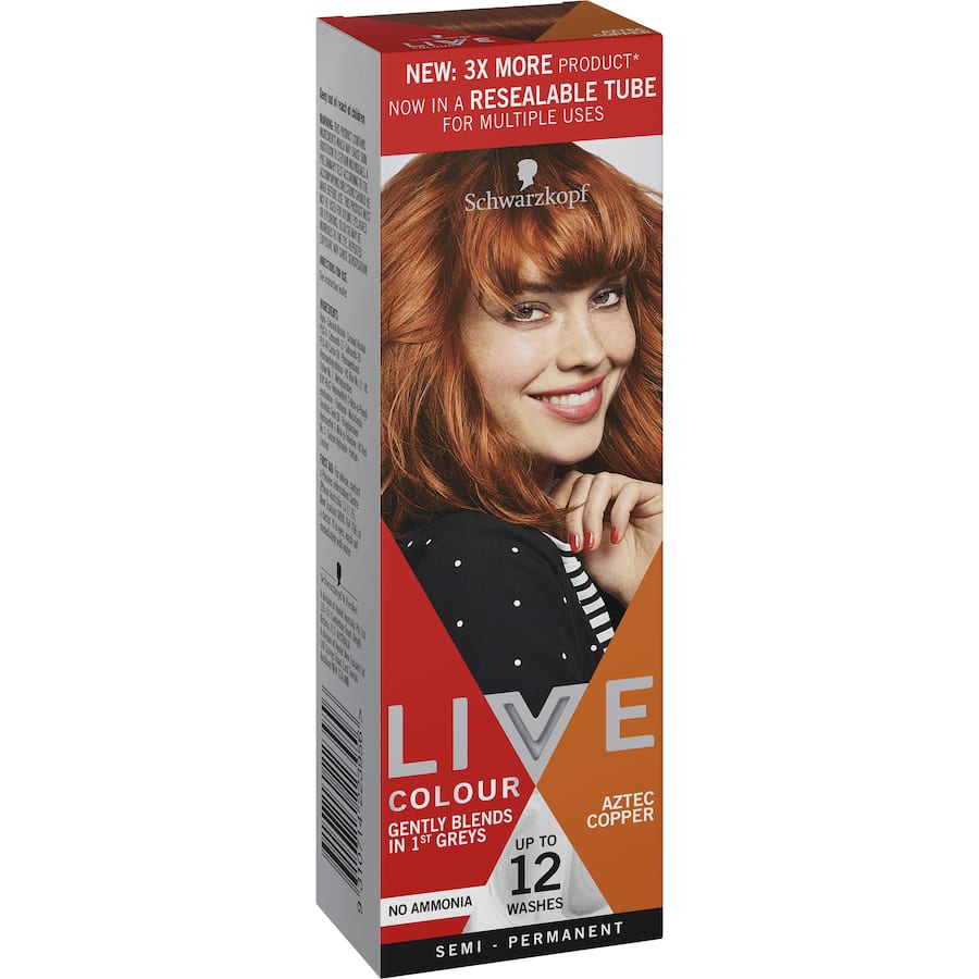 Schwarzkopf Live Colour Hair Colour Aztec Copper 1pack