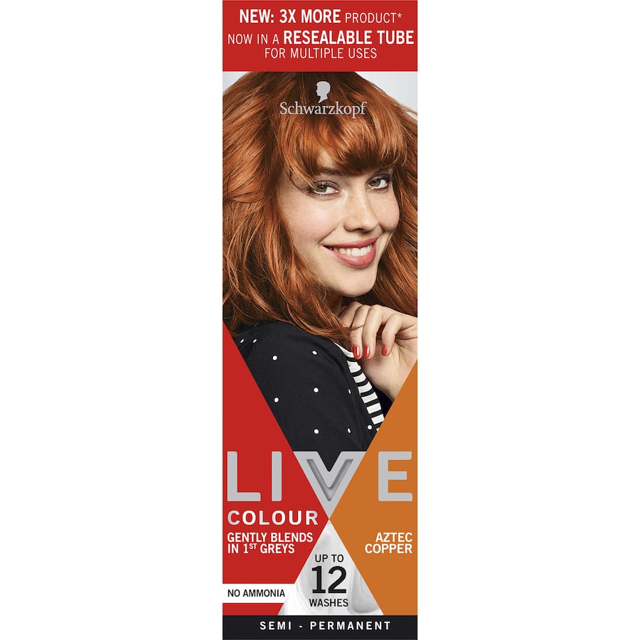 Schwarzkopf Live Colour Hair Colour Aztec Copper 1pack