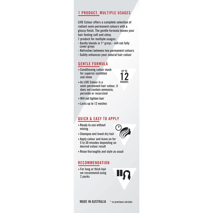 Schwarzkopf Live Colour Hair Colour Aztec Copper 1pack