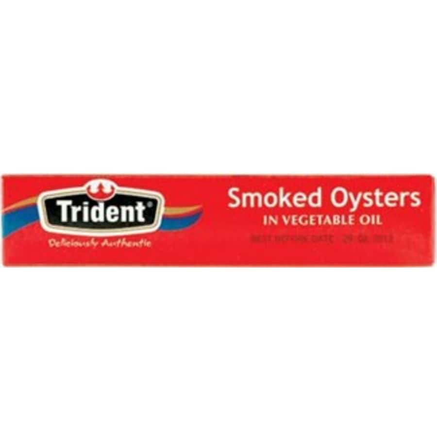 Trident Oysters Whole Smoked In Vege Oil Can 85g