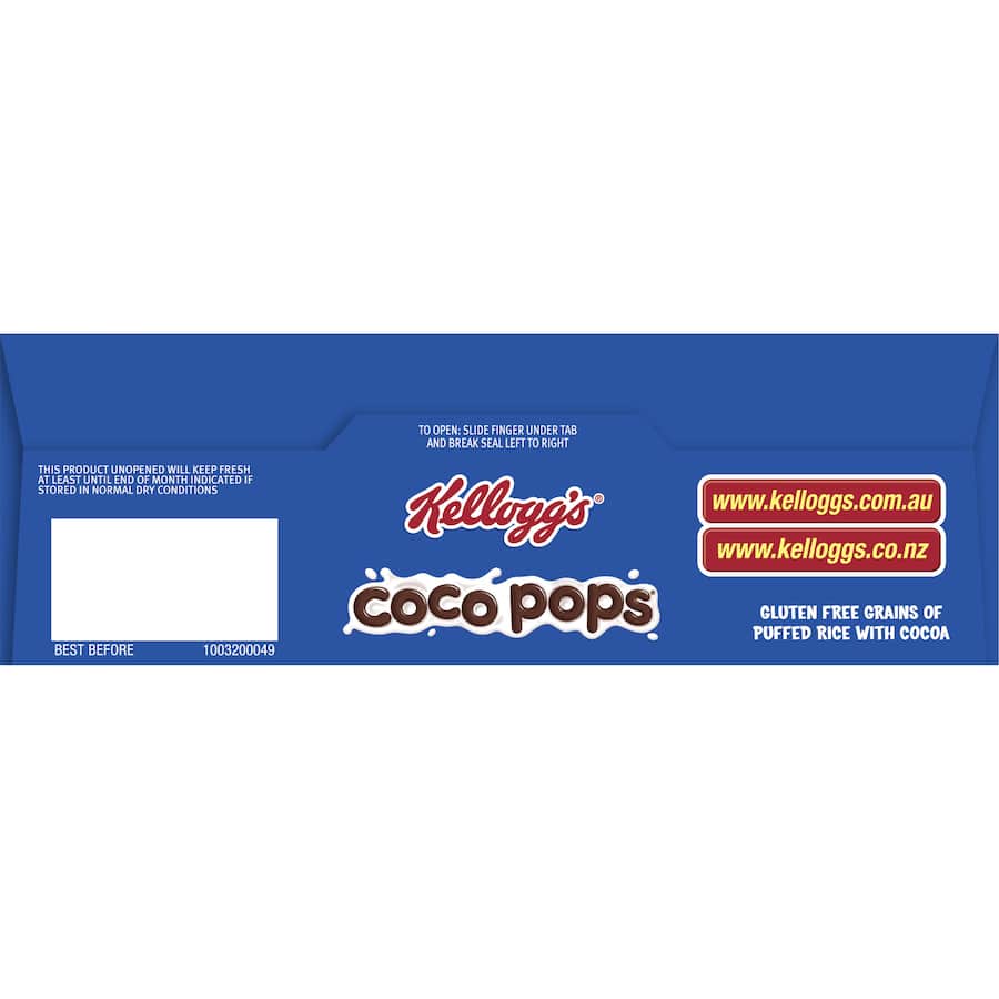 Kelloggs Coco Pops Cereal Gluten Free 390g