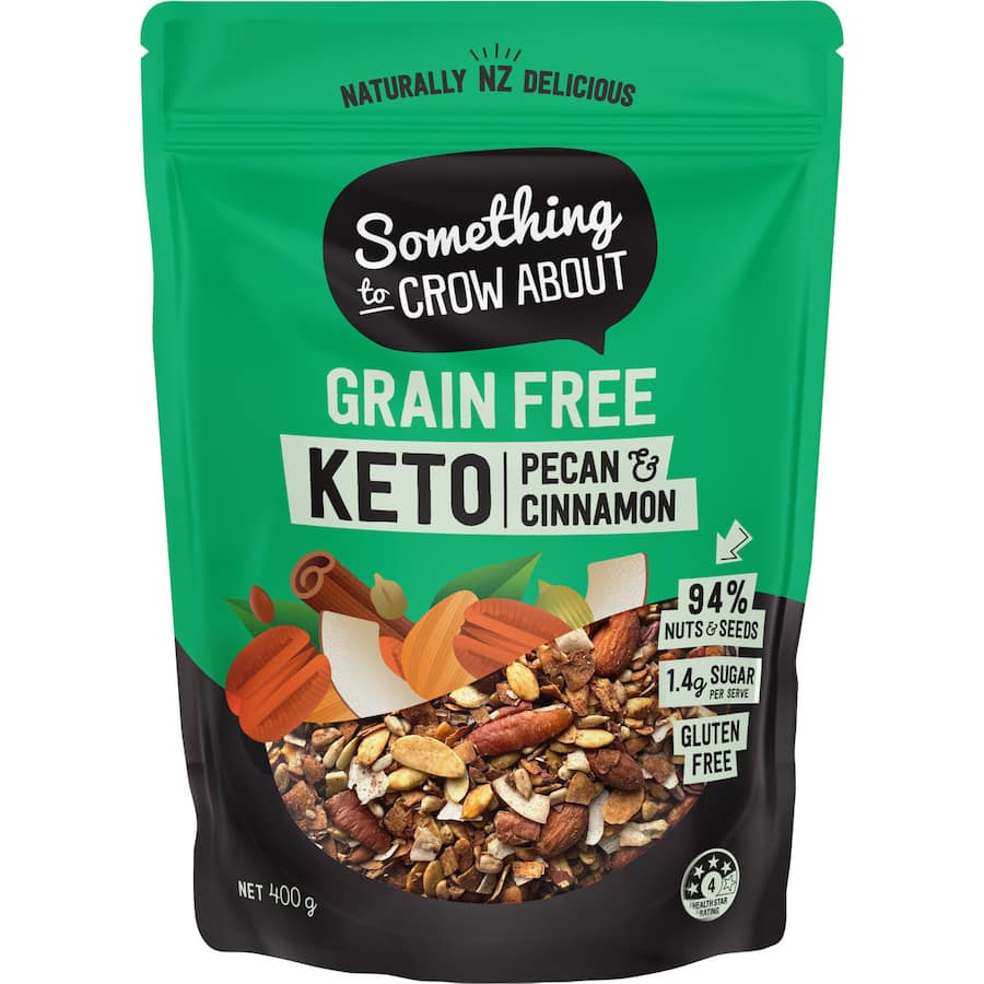 Something To Crow About Keto Muesli Pecan & Cinnamon 400g