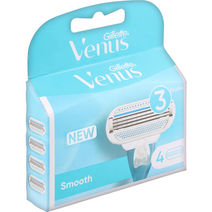 Gillette Venus Razor Blades Smooth Cartridge 4pack