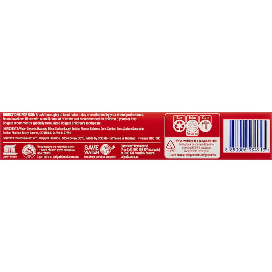 Colgate Triple Action Toothpaste Original Mint Value Pack 210g