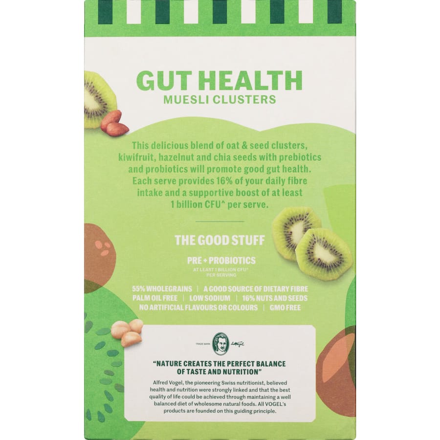 Vogels Muesli Clusters Gut Health 400g