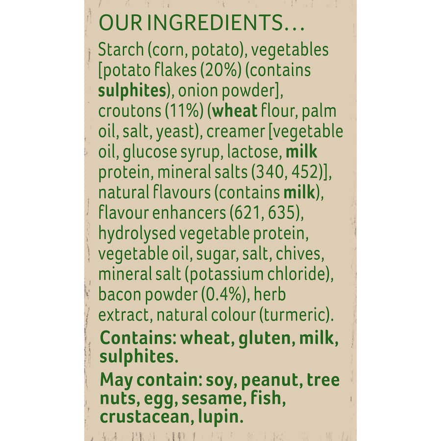 Continental Cup A Soup Instant Soup Potato, Bacon & Croutons 75g 2pack