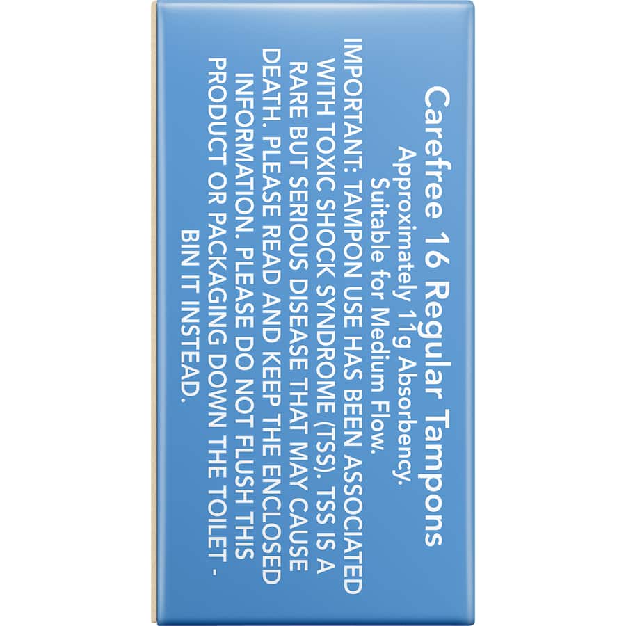 Carefree Tampons Original Regular 16pack