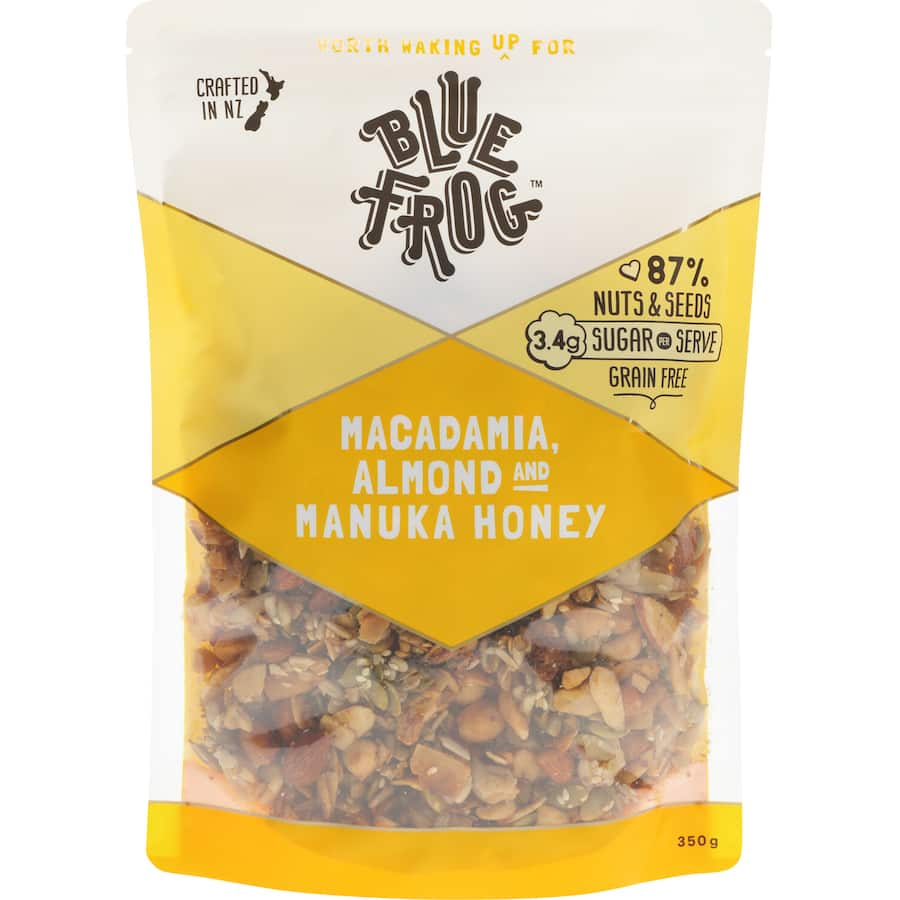Blue Frog Cereal Macadamia Almond Manuka Honey 350g