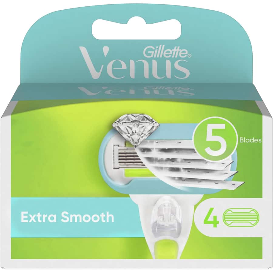 Gillette Venus Razor Blades Extra Smooth Cartidges 4pack