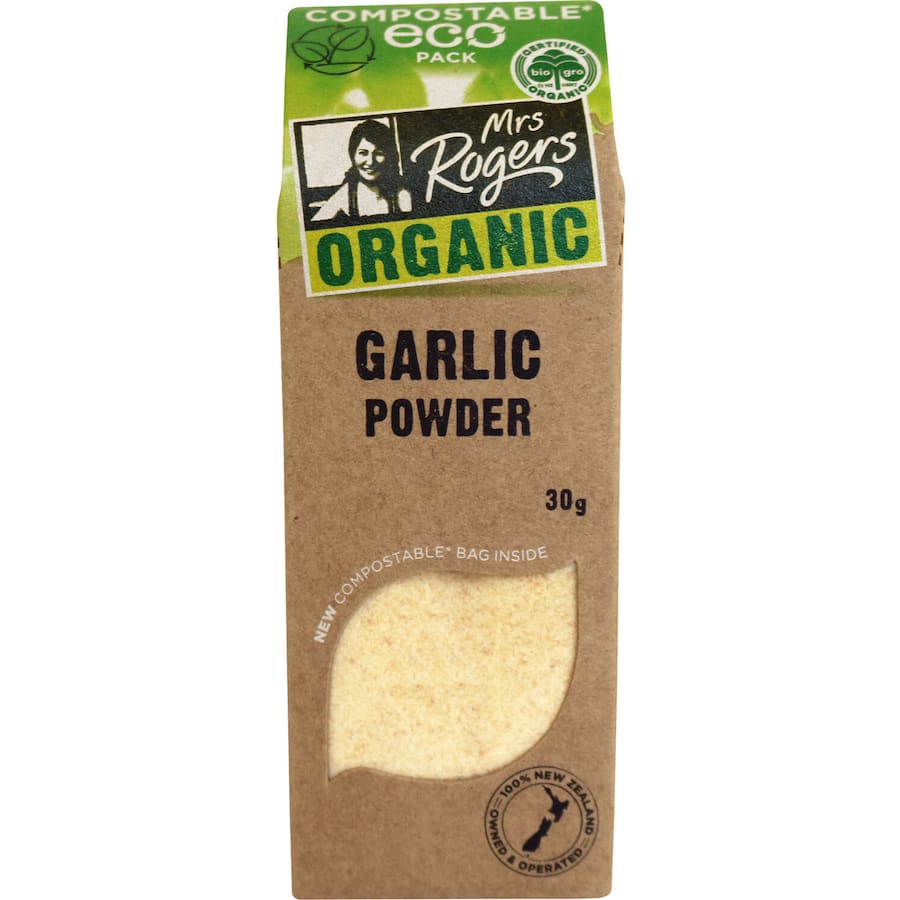 Mrs Rogers Eco Organic Garlic Powder  Box 30g
