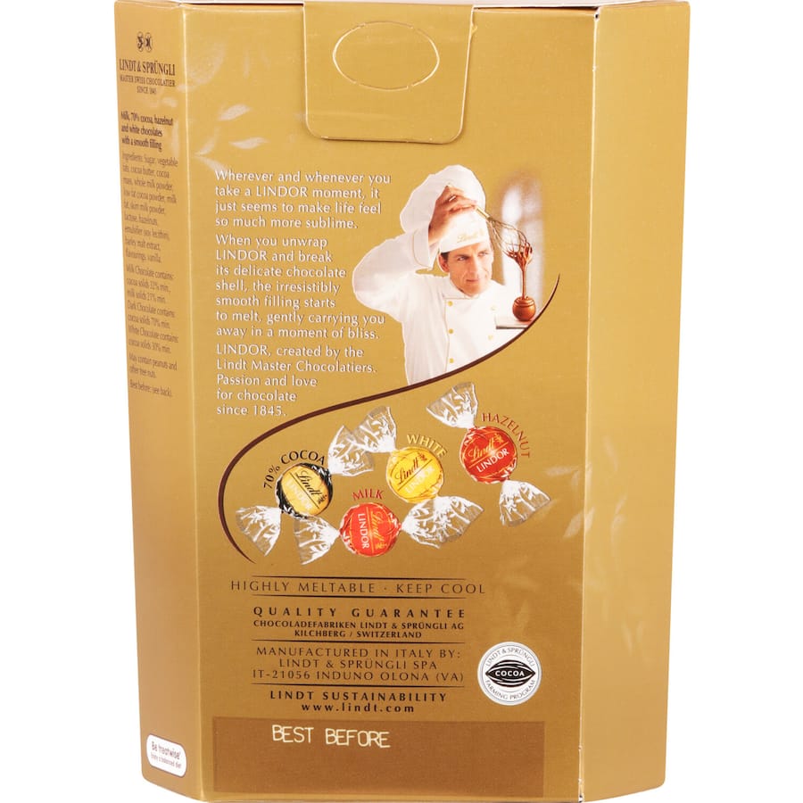 Lindt Lindor Chocolate Box Assorted Collection 197g