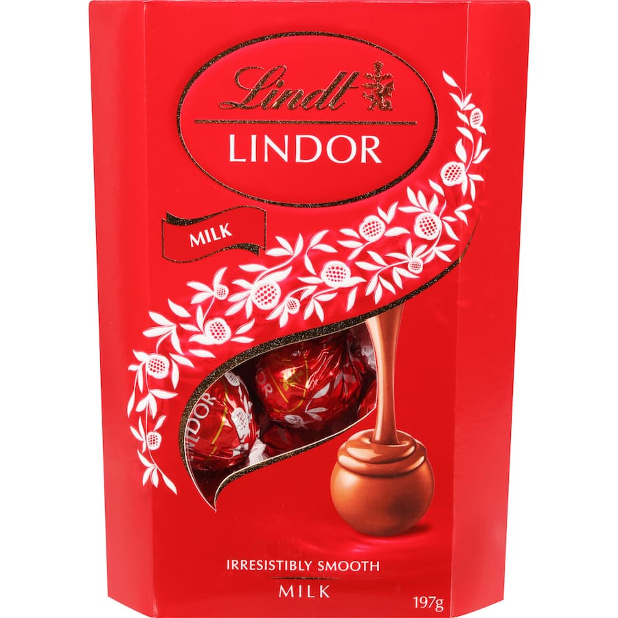 Lindt Lindor Chocolate Box Milk Cornet 197g