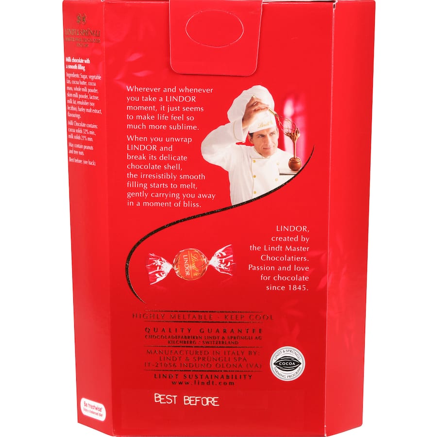 Lindt Lindor Chocolate Box Milk Cornet 197g