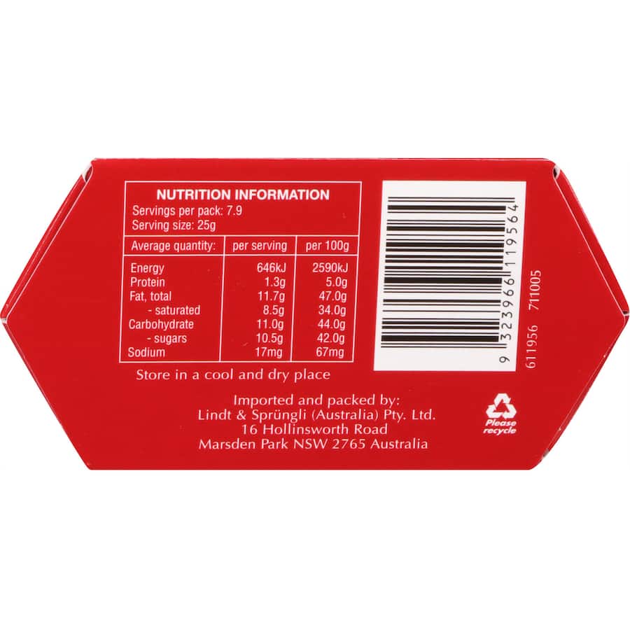 Lindt Lindor Chocolate Box Milk Cornet 197g