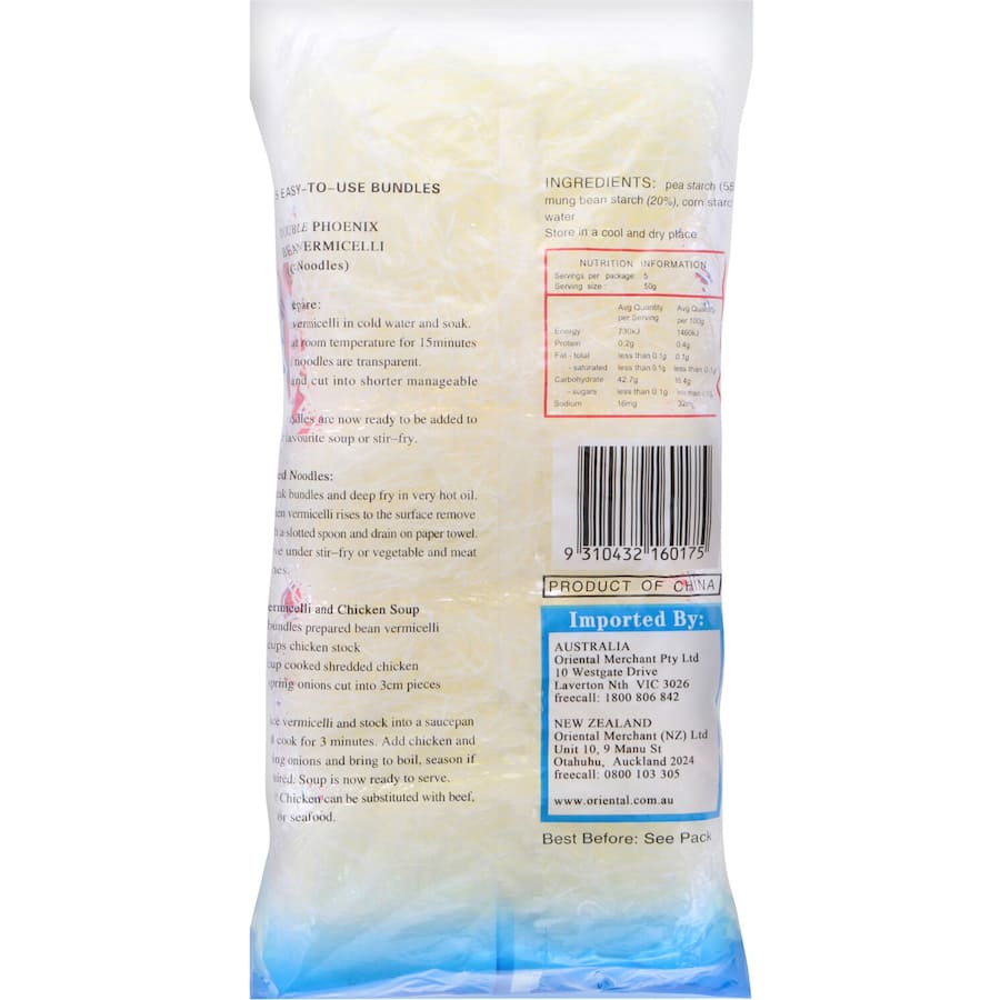 Double Phoenix Vermicelli Green Bean Packet 250g