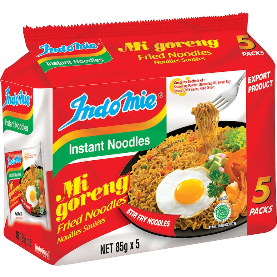 Indomie Instant Noodles Mi Goreng Multi Pack 5pk 425g
