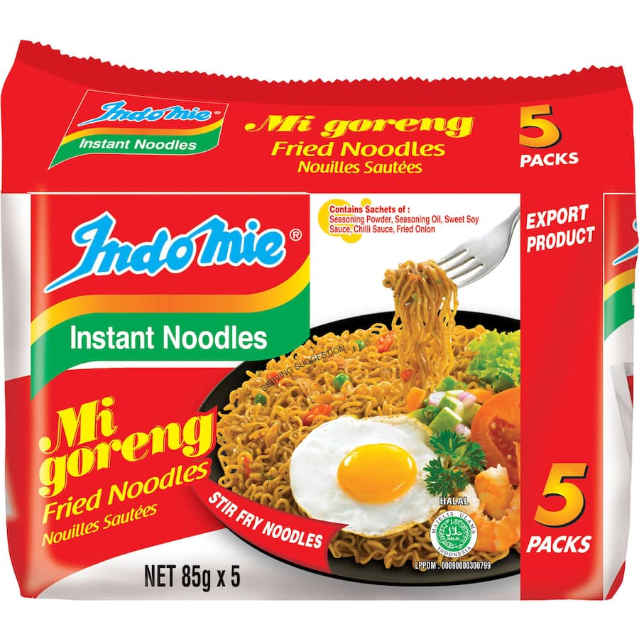 Indomie Instant Noodles Mi Goreng Multi Pack 5pk 425g