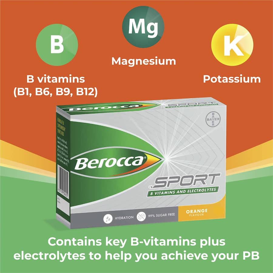 Berocca Sport B Vitamins & Electrolytes Orange Sachets 24pack