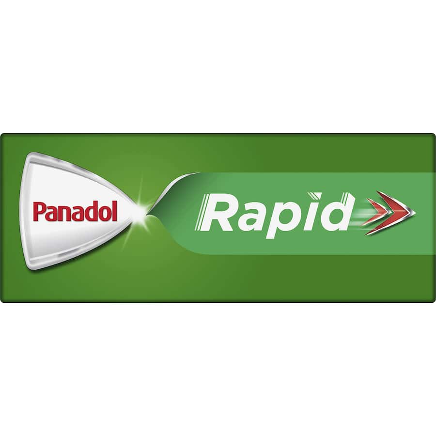 Panadol Rapid For Fast Pain Relief Paracetamol 500mg Caplets 20pack