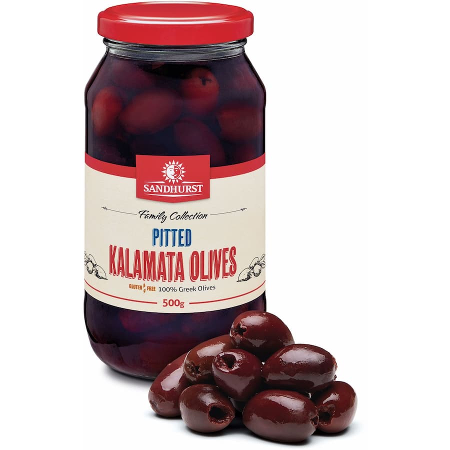 Sandhurst Olives Pitted Kalamata 500g