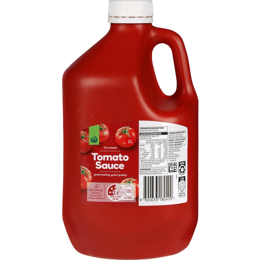 Woolworths Tomato Sauce 2L