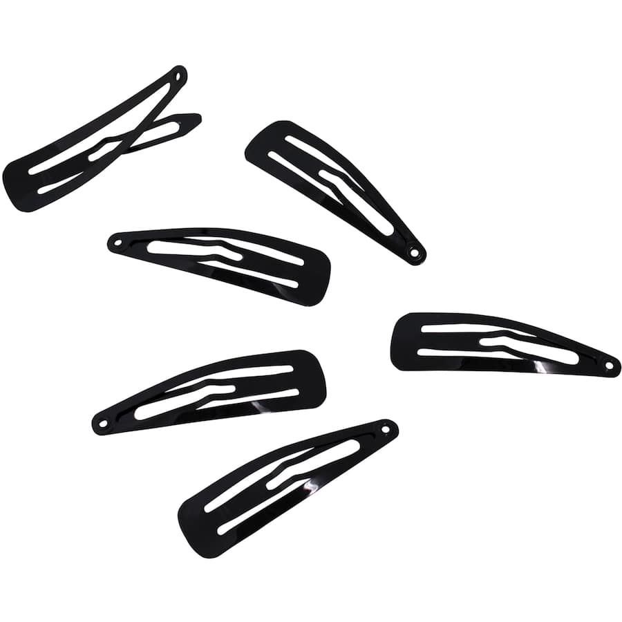 Dash Clips One Touch Black 6pack