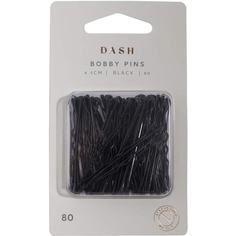 Dash Pins Bobby Black 4.5cm 80pack
