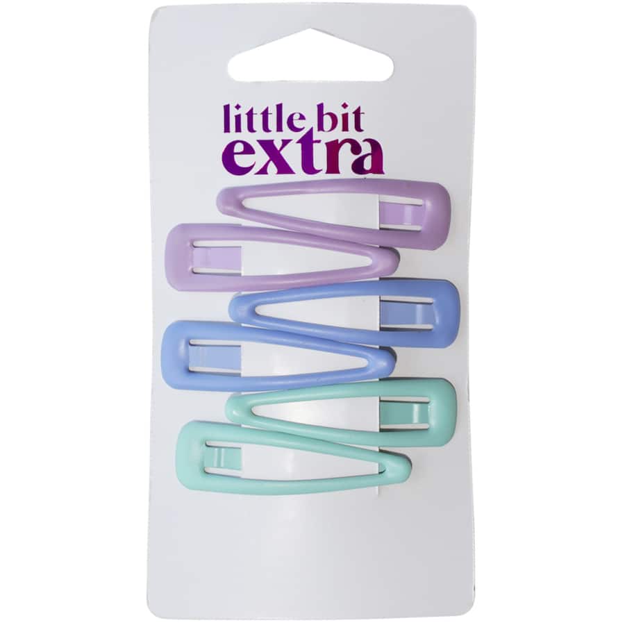 Little Bit Extra Clips One Touch Pastel 6pack