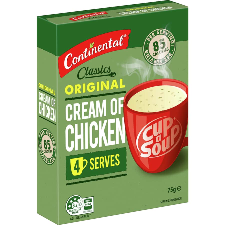 Continental Classics Cup A Soup Original Cream Of Chicken Pack 75g