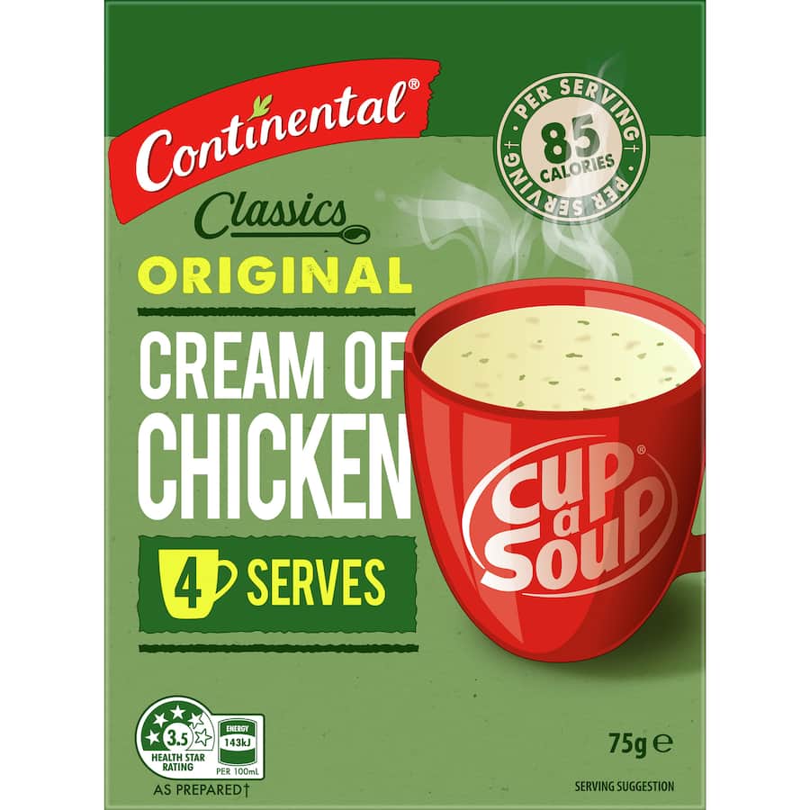 Continental Classics Cup A Soup Original Cream Of Chicken Pack 75g