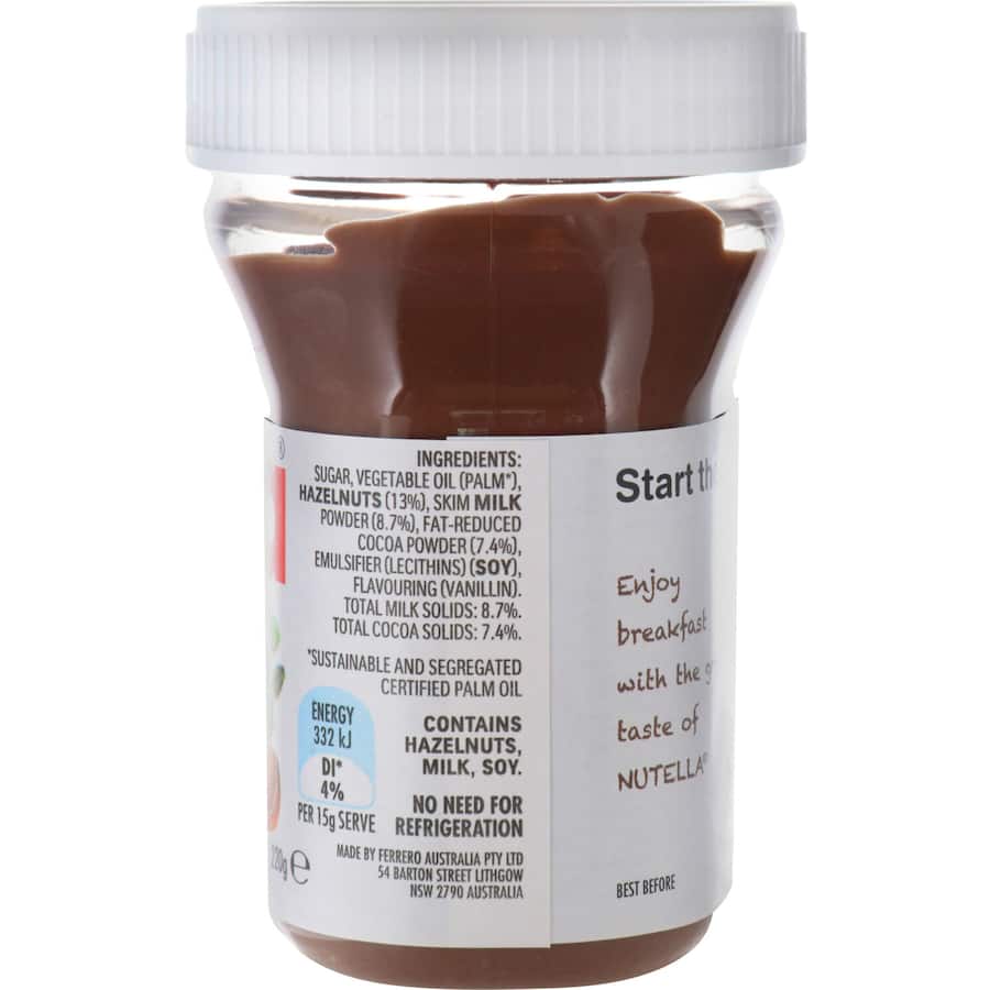 Nutella Hazelnut Spread Jar 220g