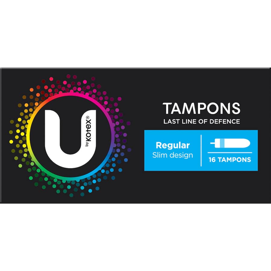 U By Kotex Tampons Regular 16pack