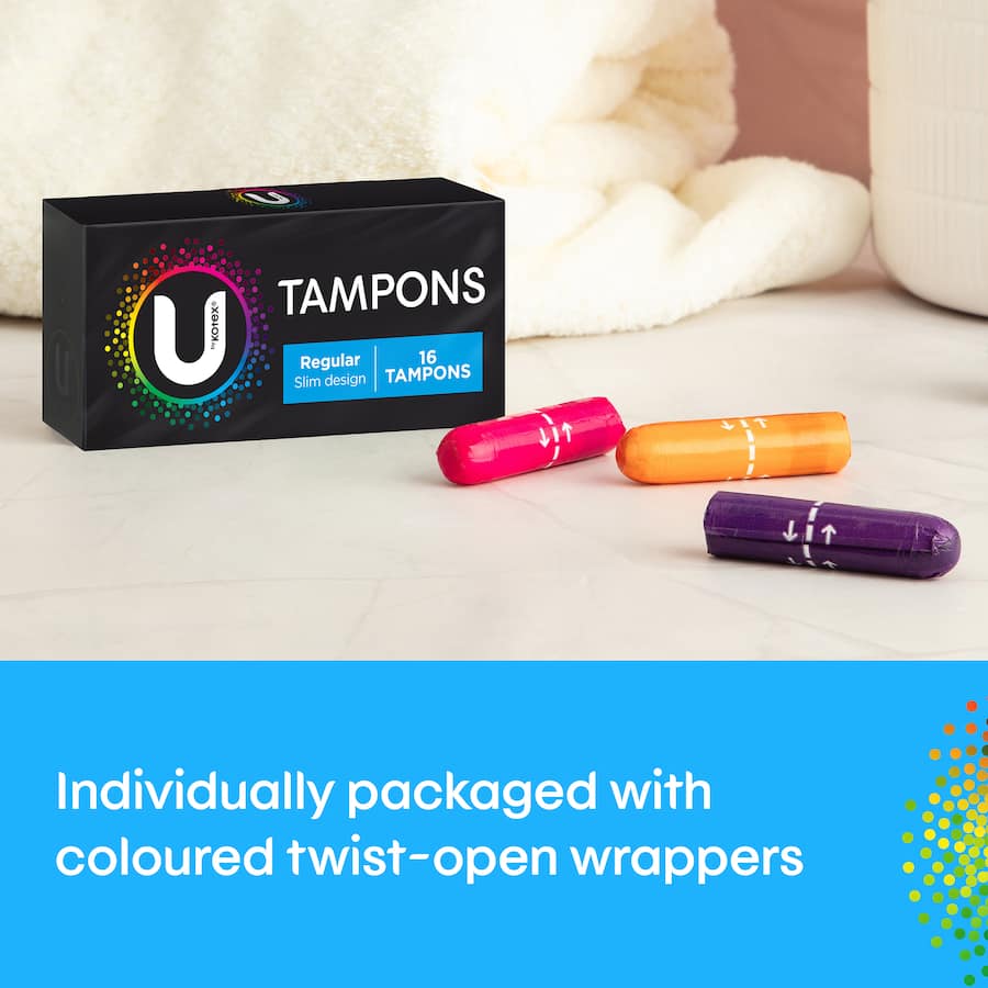 U By Kotex Tampons Regular 16pack