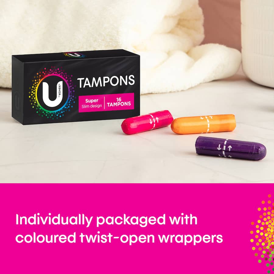 U By Kotex Tampons Super 16pack