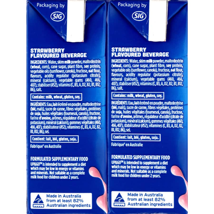 Sanitarium Up & Go Liquid Breakfast Strawberry 6pk 250mL