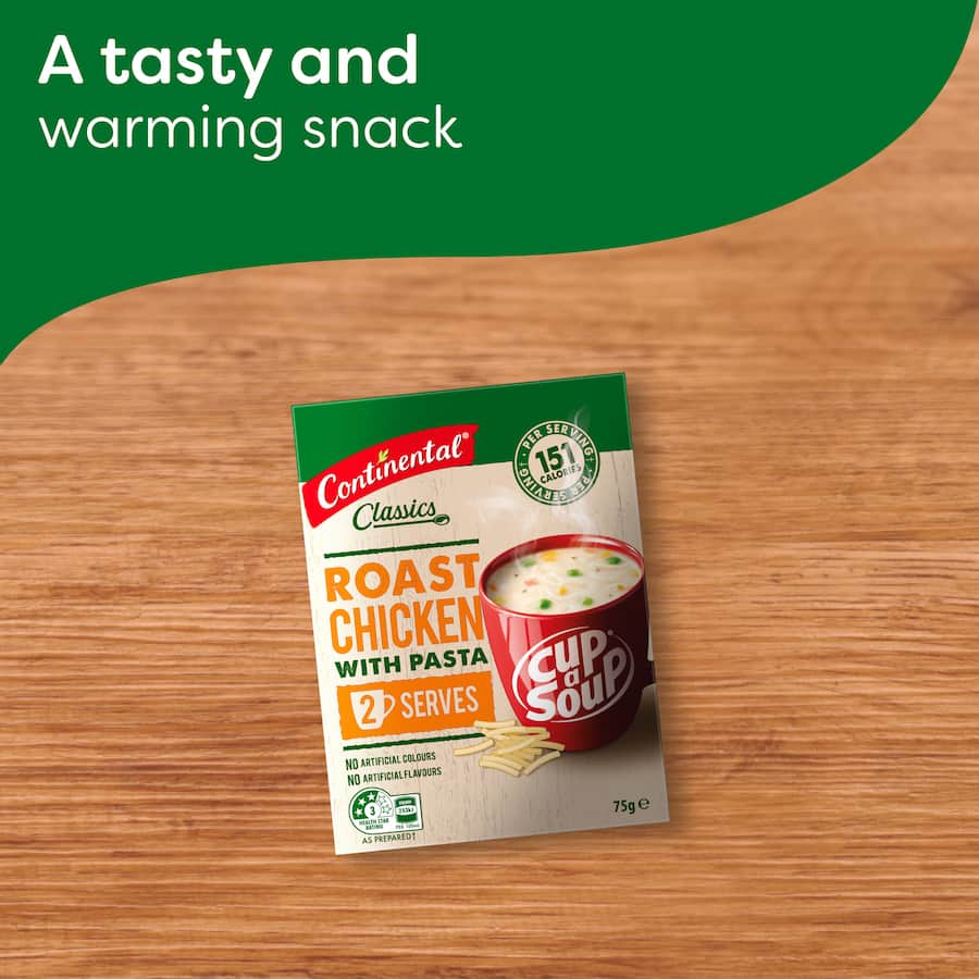 Continental Cup A Soup Instant Soup Hearty Roast Chicken 75g 2pack
