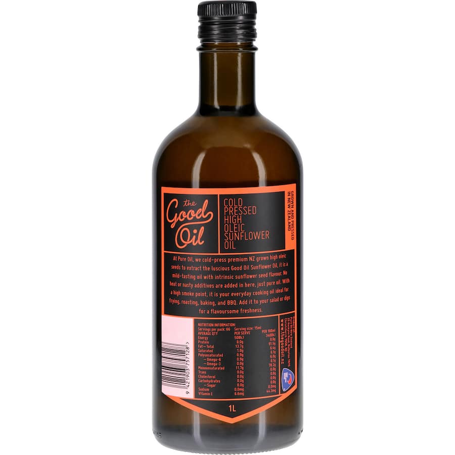 The Good Oil Sunflower Oil High Oleic 1L