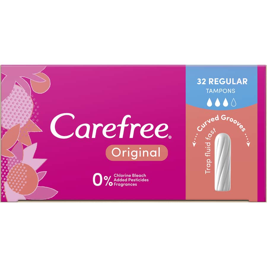 Carefree Tampons Original Regular 32pack