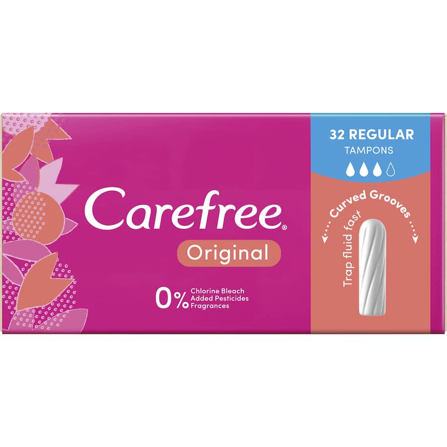 Carefree Tampons Original Regular 32pack