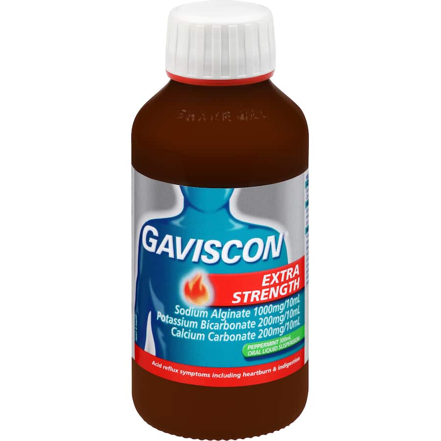 Gaviscon Extra Strength Liquid Heartburn & Indigestion Relief Peppermint 300mL