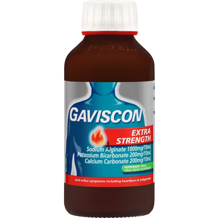Gaviscon Extra Strength Liquid Heartburn & Indigestion Relief Peppermint 300mL