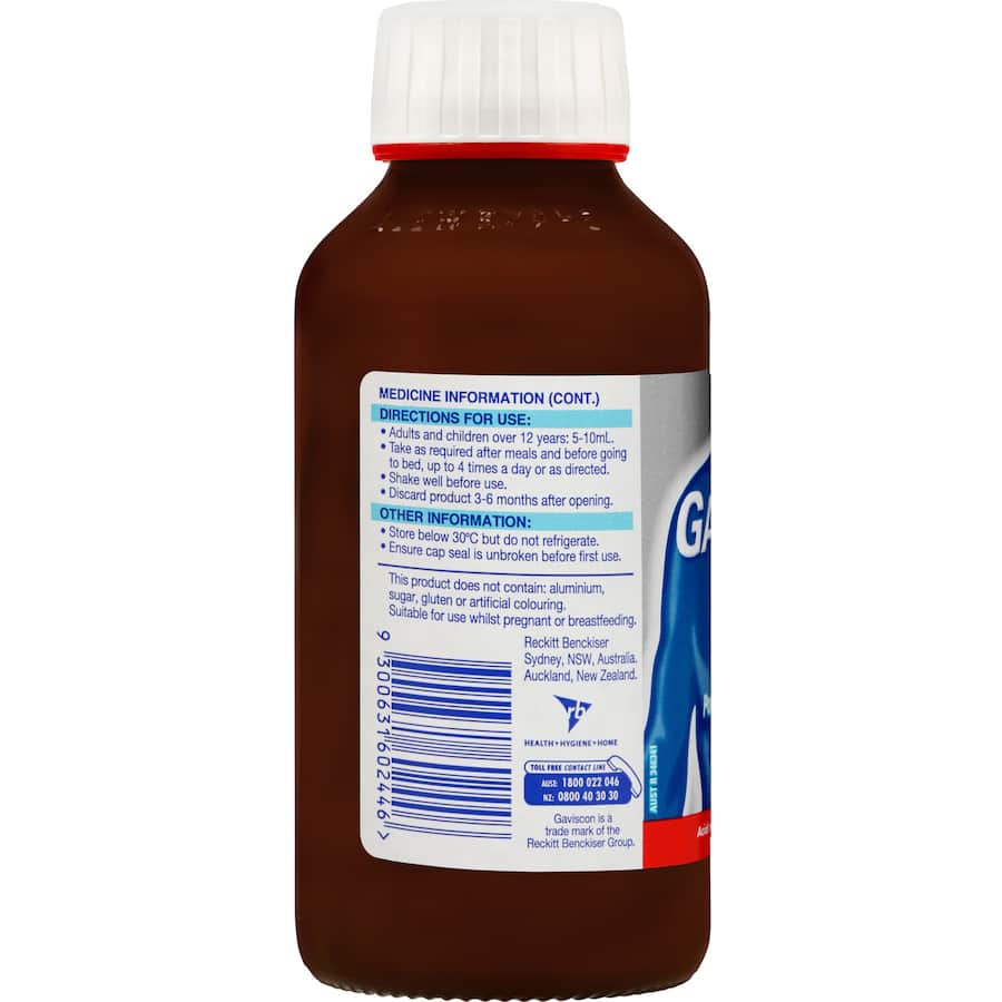 Gaviscon Extra Strength Liquid Heartburn & Indigestion Relief Peppermint 300mL